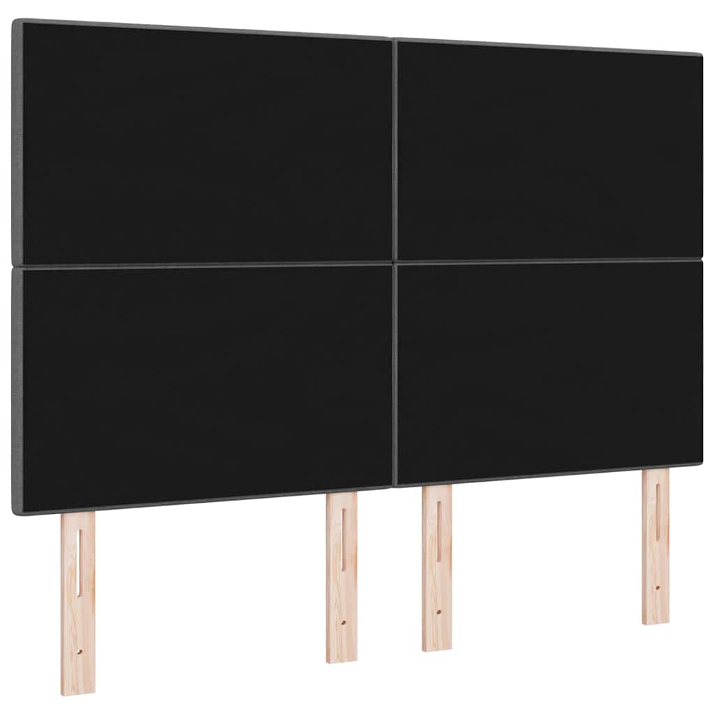 LED κεφαλάρι με LED ταινίες φωτός Σκούρο Γκρι 144 cm ύφασμα