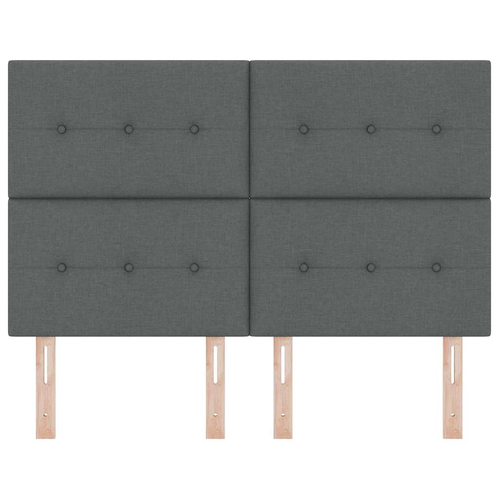 LED κεφαλάρι με LED ταινίες φωτός Σκούρο Γκρι 144 cm ύφασμα
