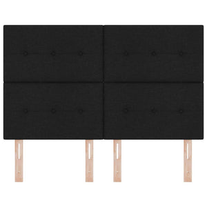 LED κεφαλάρι με φώτα λωρίδας LED Μαύρο 144 cm Πολυεστέρας - Pakobazaar