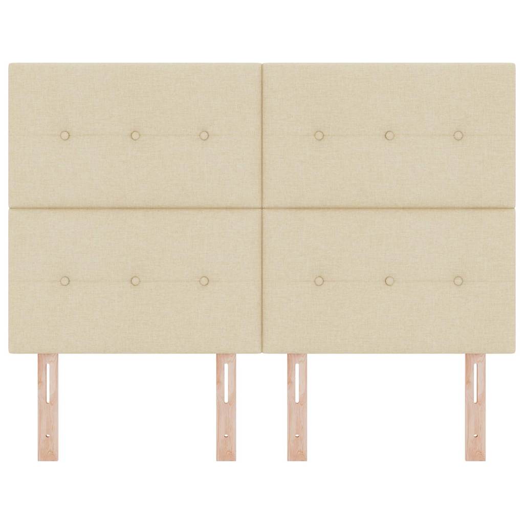 LED κεφαλάρι με φώτα λωρίδας LED Κρεμ 144 cm Πολυεστέρας - Pakobazaar