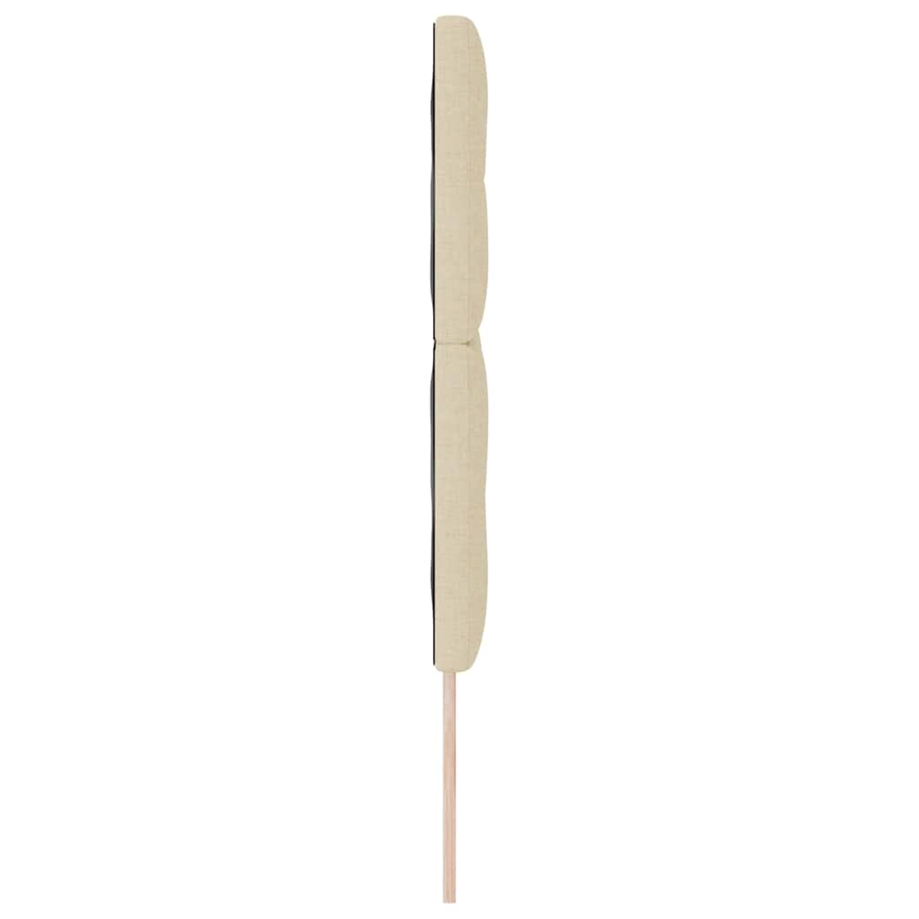 LED κεφαλάρι με φώτα λωρίδας LED Κρεμ 144 cm Πολυεστέρας - Pakobazaar