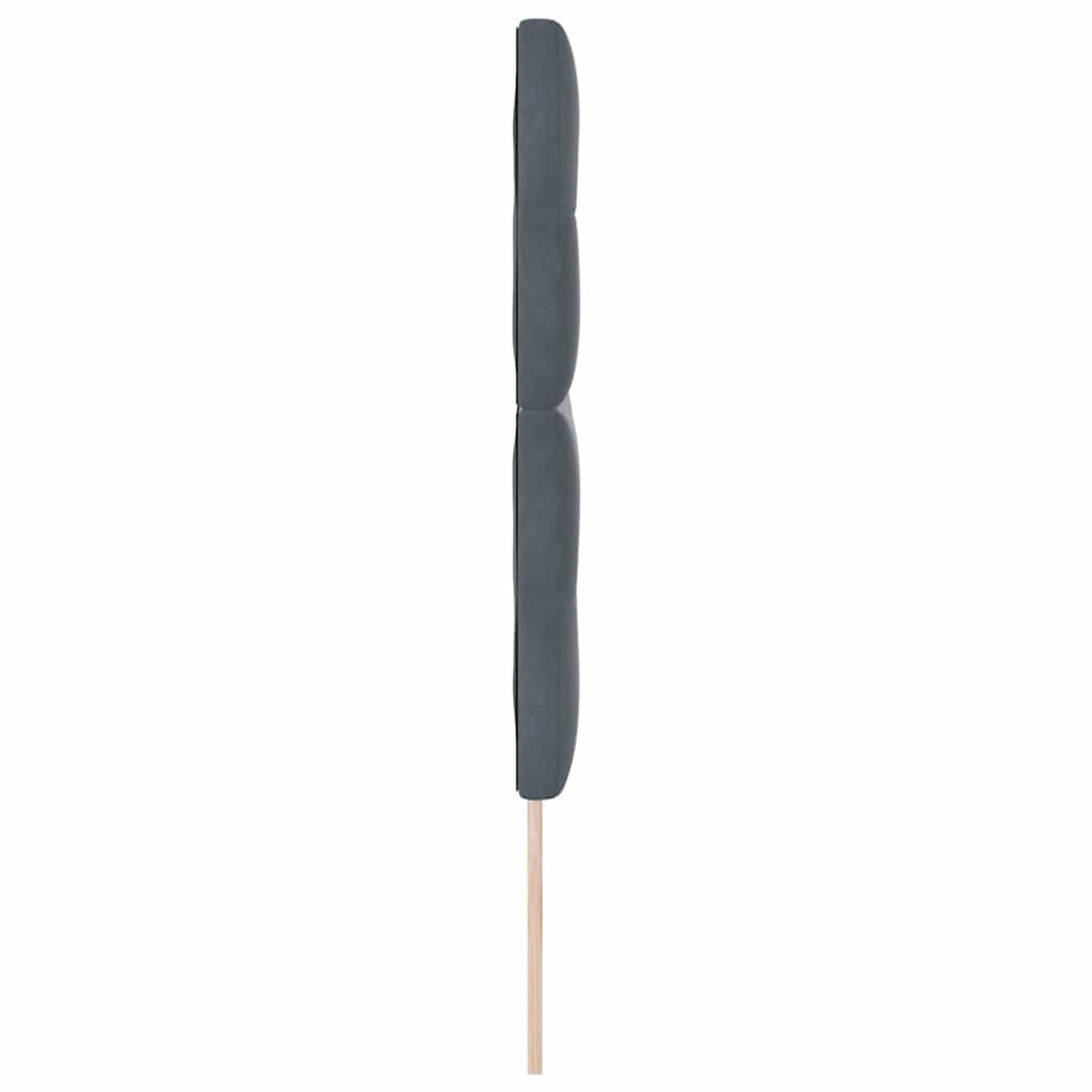 LED κεφαλάρι με φώτα λωρίδας LED Γκρι 144 cm Πολυεστέρας - Pakobazaar