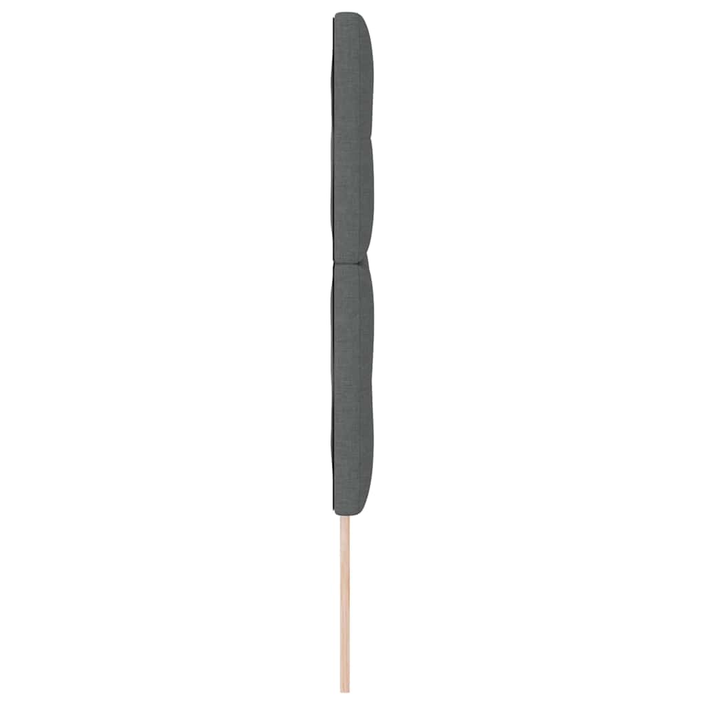 LED κεφαλάρι με LED ταινίες φωτός Σκούρο Γκρι 160 cm ύφασμα