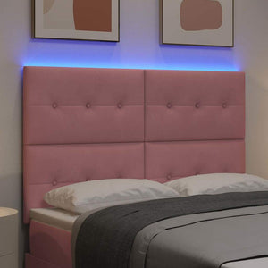 LED κεφαλάρι με φώτα λωρίδας LED Ροζ 160 cm Πολυεστέρας - Pakobazaar
