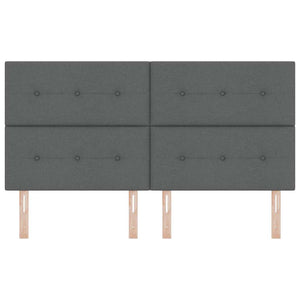 LED κεφαλάρι με LED ταινίες φωτός Σκούρο Γκρι 180 cm ύφασμα - Pakobazaar