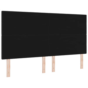 LED κεφαλάρι με φώτα λωρίδας LED Μαύρο 180 cm Πολυεστέρας - Pakobazaar
