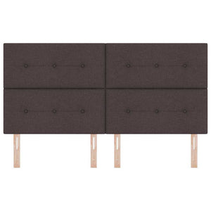 LED κεφαλάρι με LED ταινίες φωτός Σκούρο Καφέ 180 cm ύφασμα - Pakobazaar