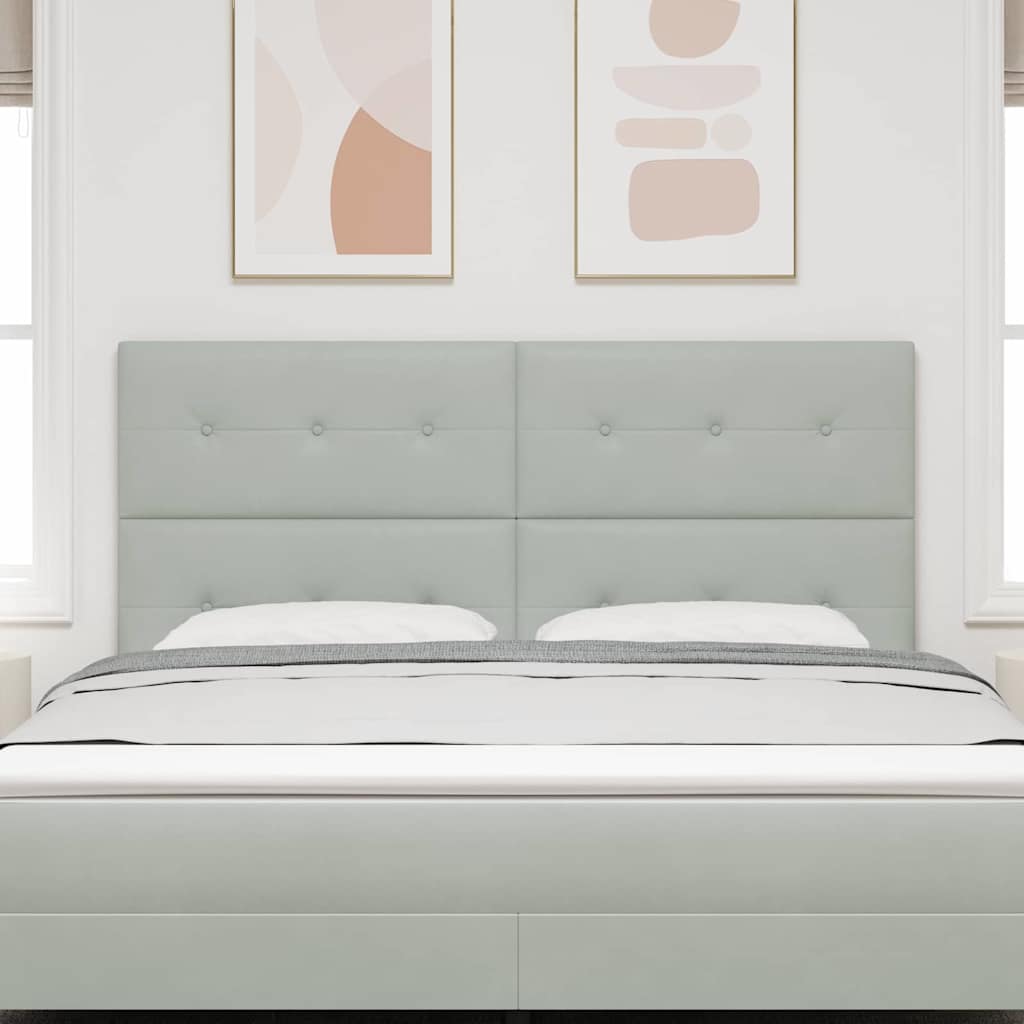 LED κεφαλάρι με κεφαλάρι Ανοιχτό γκρι 180 cm Πολυεστέρας - Pakobazaar