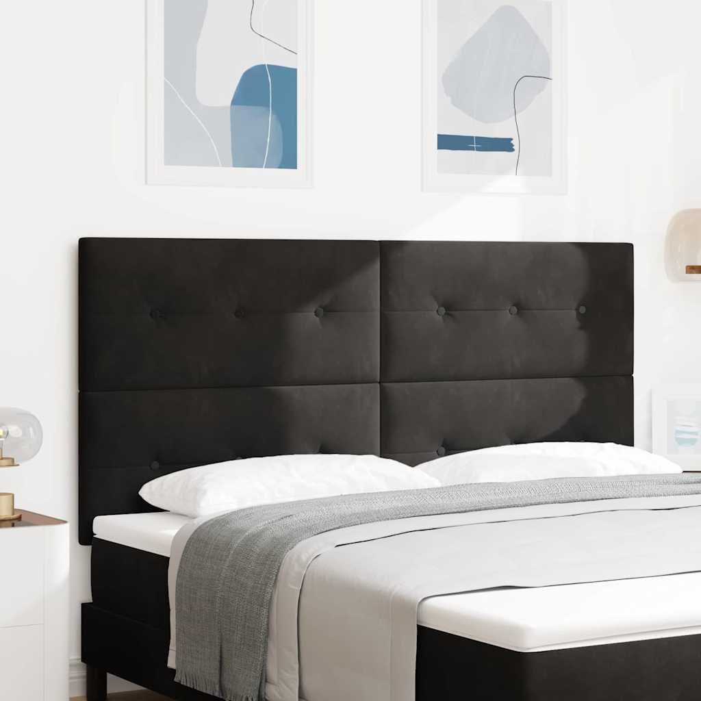 LED κεφαλάρι με φώτα λωρίδας LED Μαύρο 180 cm Πολυεστέρας - Pakobazaar