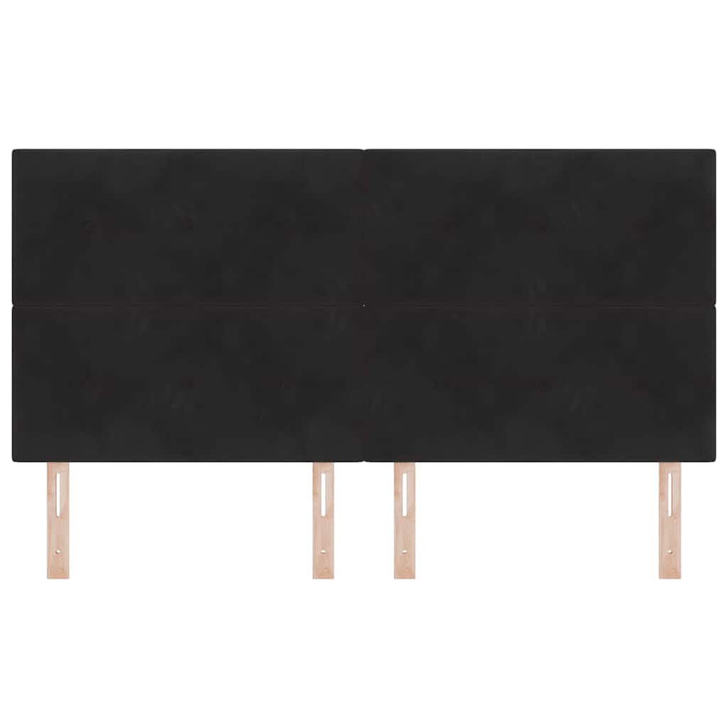 LED κεφαλάρι με φώτα λωρίδας LED Μαύρο 180 cm Πολυεστέρας - Pakobazaar