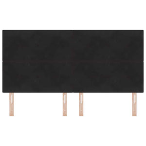 LED κεφαλάρι με φώτα λωρίδας LED Μαύρο 180 cm Πολυεστέρας - Pakobazaar