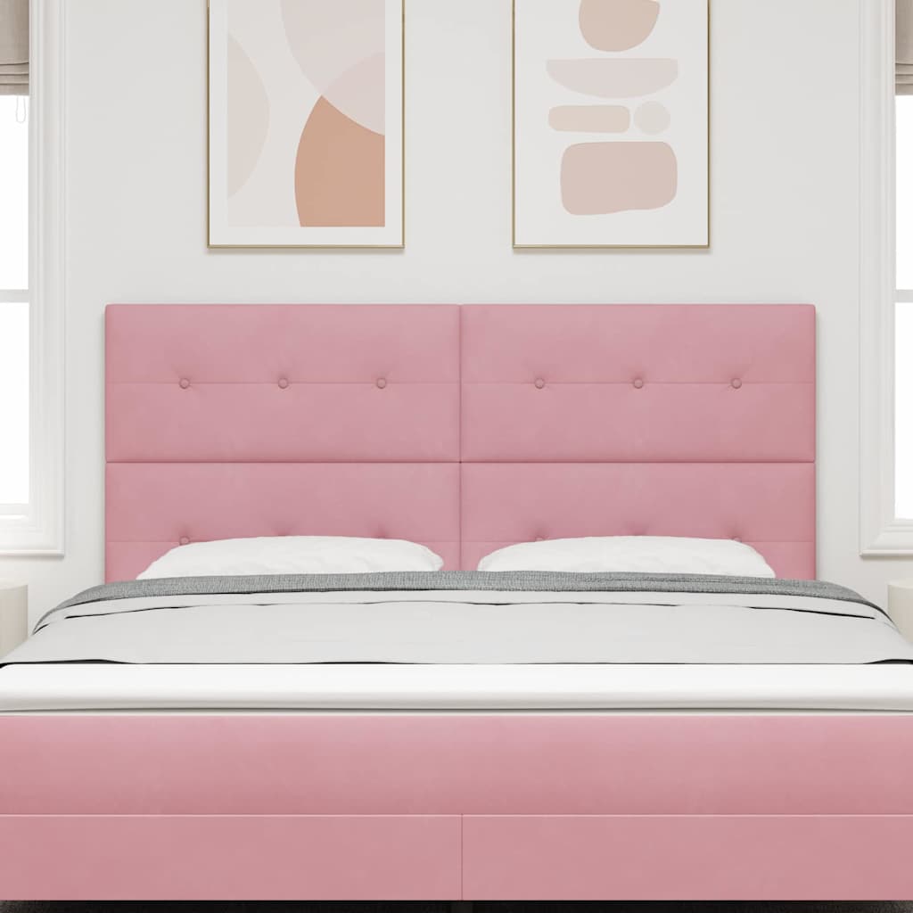 LED κεφαλάρι με φώτα λωρίδας LED Ροζ 180 cm Πολυεστέρας - Pakobazaar