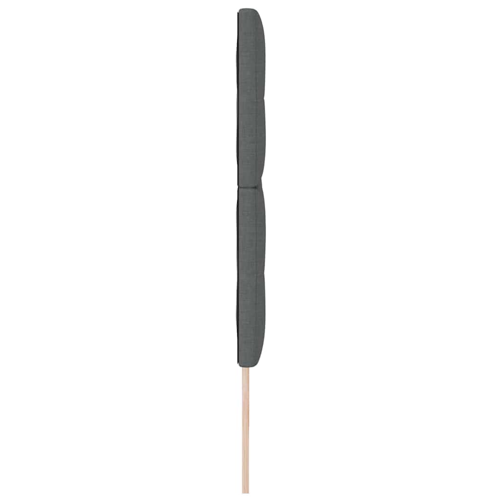 LED κεφαλάρι με LED ταινίες φωτός Σκούρο Γκρι 200 cm ύφασμα - Pakobazaar