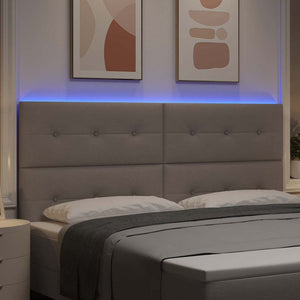 LED κεφαλάρι Taupe ύφασμα