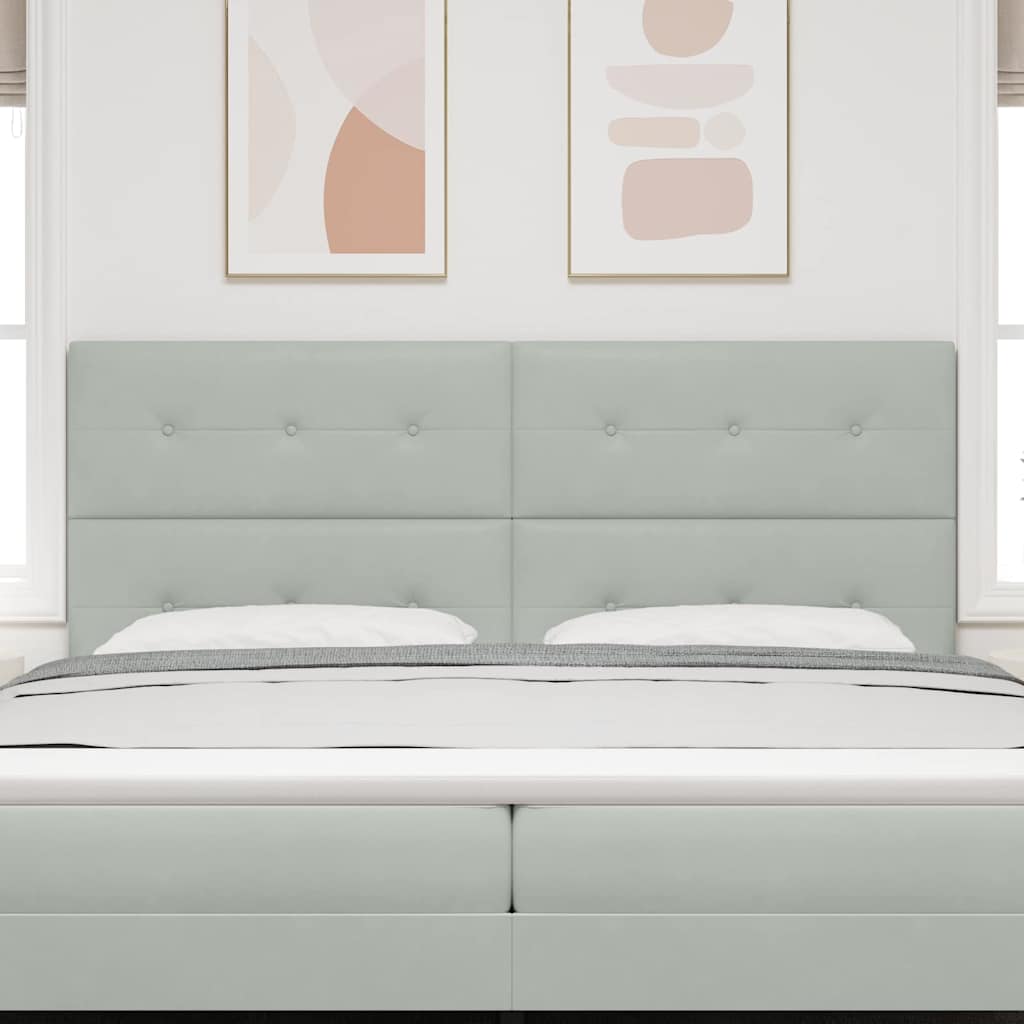 LED κεφαλάρι με κεφαλάρι Ανοιχτό γκρι 200 cm Πολυεστέρας - Pakobazaar