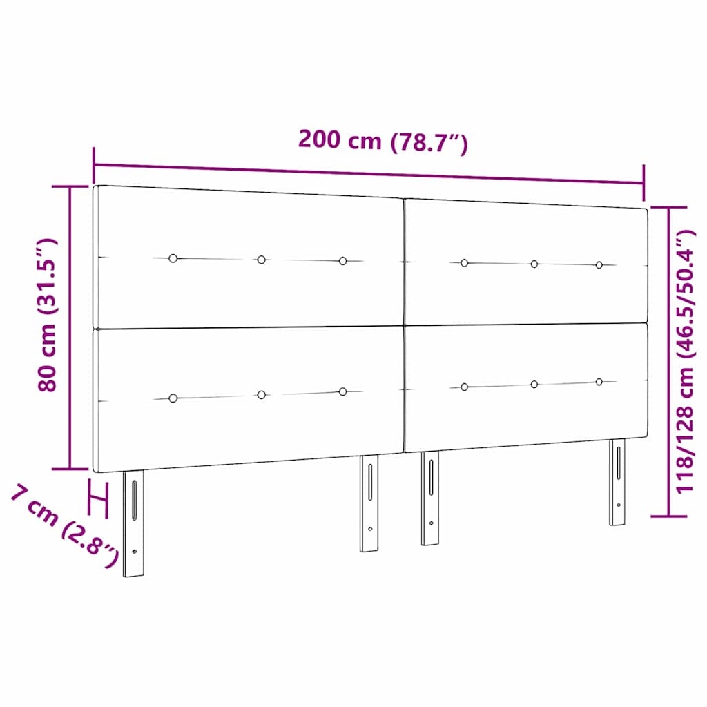 LED κεφαλάρι με κεφαλάρι Ανοιχτό γκρι 200 cm Πολυεστέρας - Pakobazaar