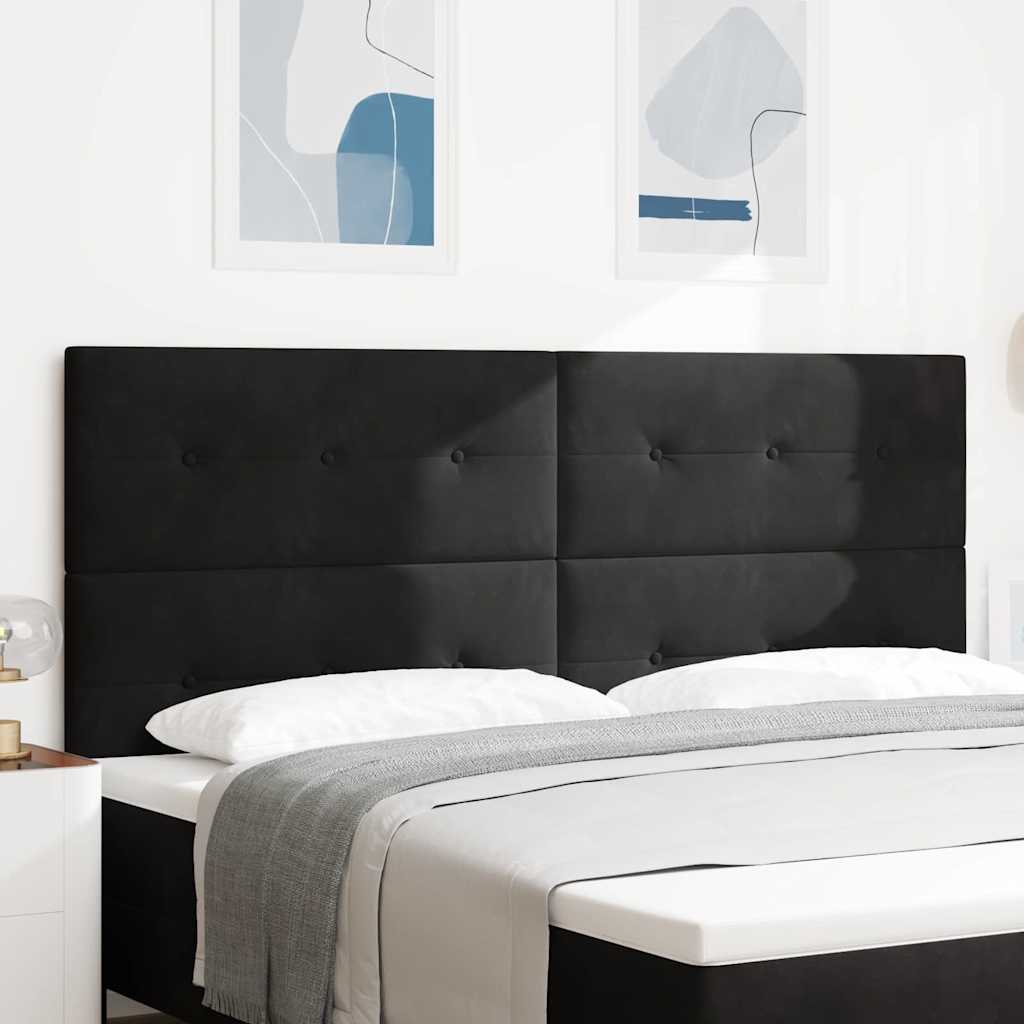 LED κεφαλάρι με φώτα λωρίδας LED Μαύρο 200 cm Πολυεστέρας - Pakobazaar