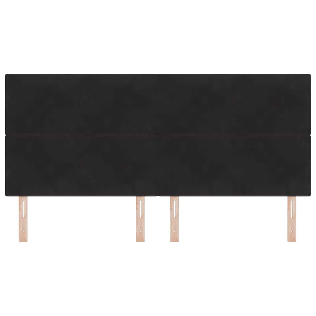 LED κεφαλάρι με φώτα λωρίδας LED Μαύρο 200 cm Πολυεστέρας - Pakobazaar