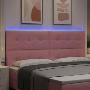 LED κεφαλάρι με φώτα λωρίδας LED Ροζ 200 cm Πολυεστέρας - Pakobazaar