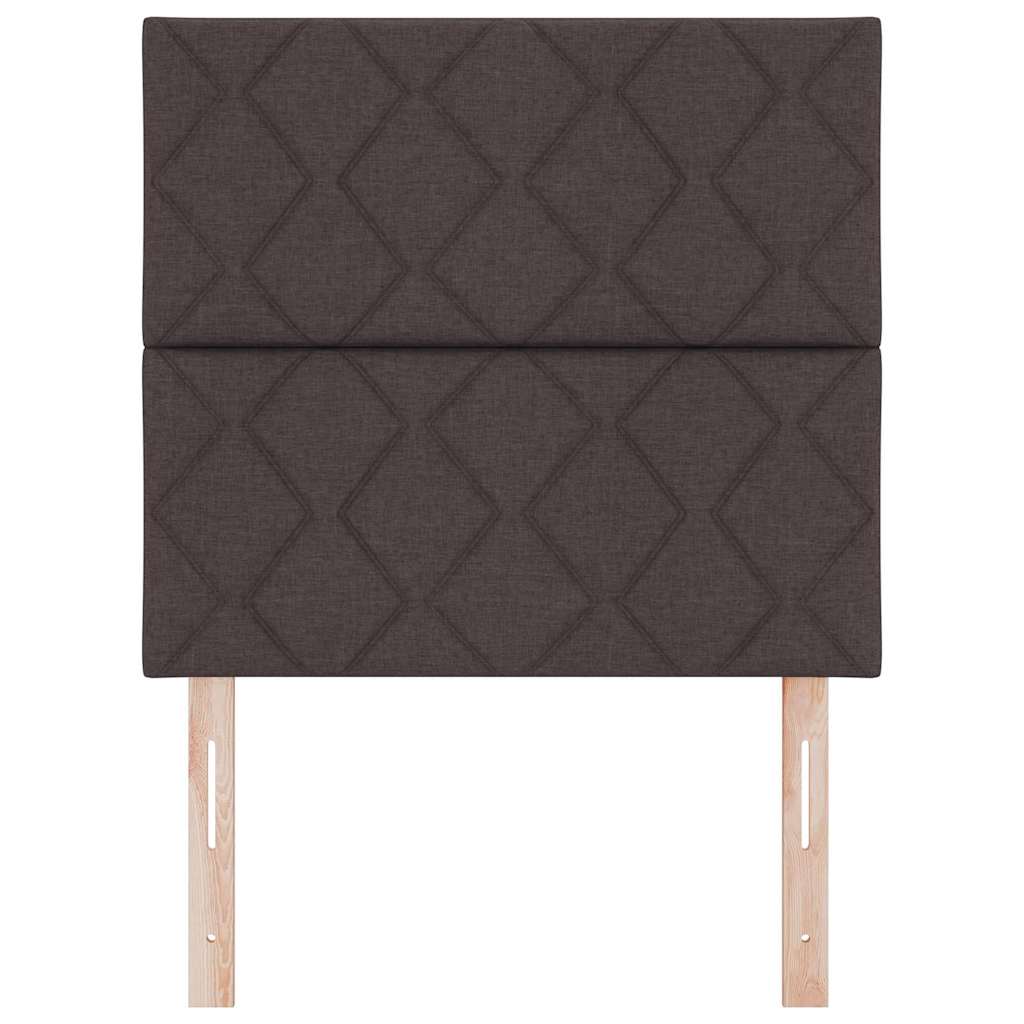LED κεφαλάρι Καφέ 90 cm ύφασμα - Pakobazaar