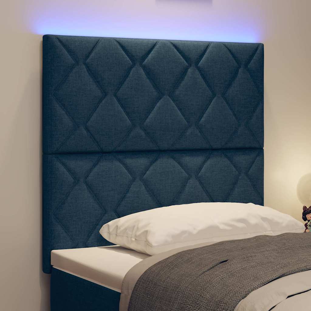 LED κεφαλάρι Μπλε 90 cm ύφασμα - Pakobazaar