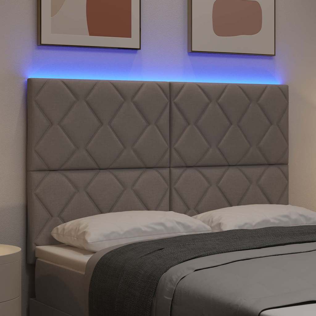 LED κεφαλάρι Taupe ύφασμα
