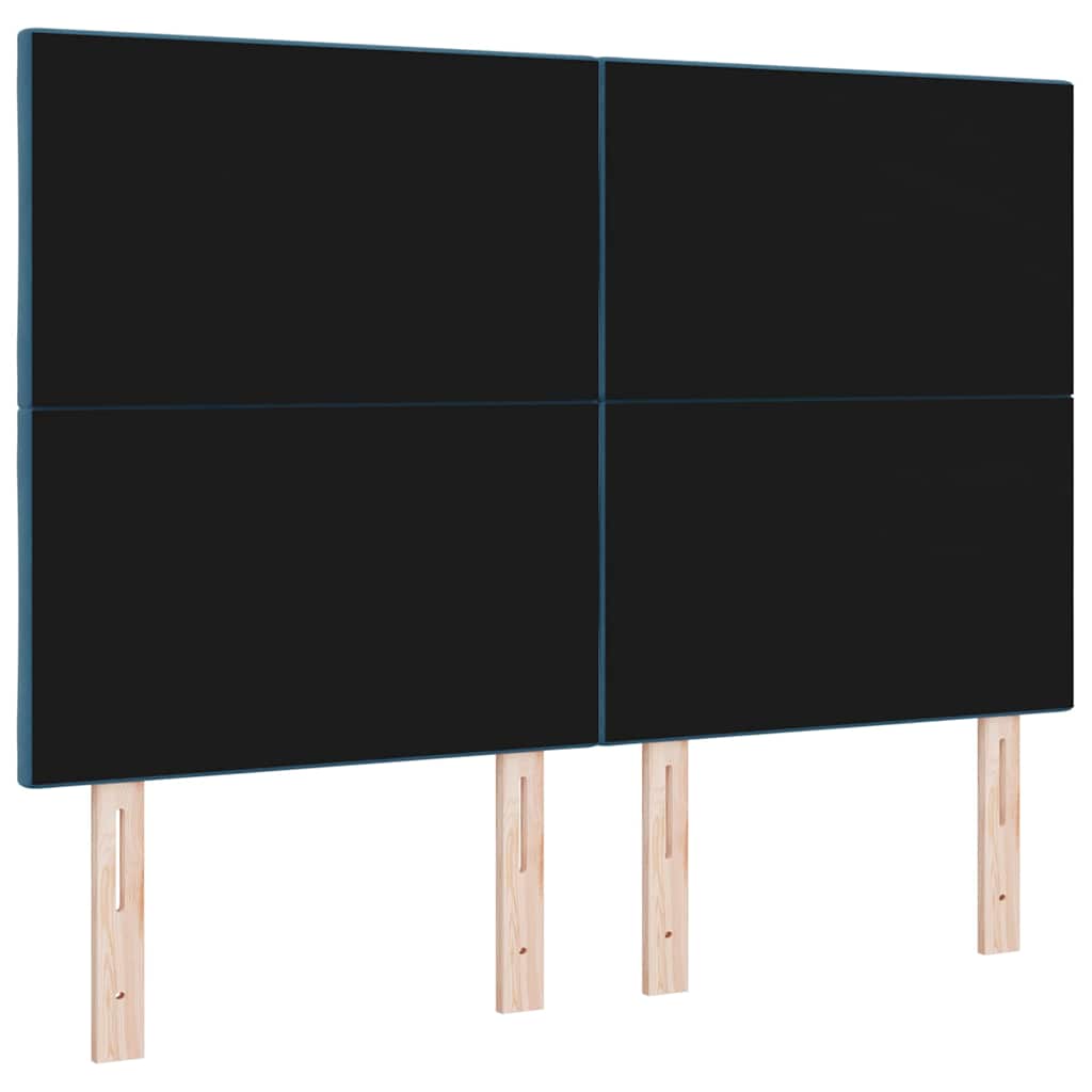 LED κεφαλάρι Σκούρο Μπλε 144 cm Βελούδο - Pakobazaar