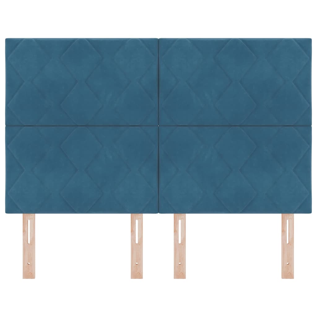 LED κεφαλάρι Σκούρο Μπλε 144 cm Βελούδο - Pakobazaar