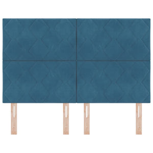 LED κεφαλάρι Σκούρο Μπλε 144 cm Βελούδο - Pakobazaar