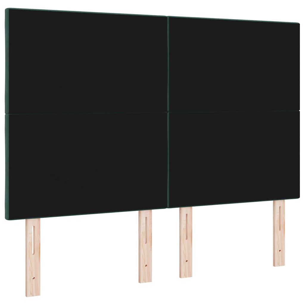 LED κεφαλάρι Σκούρο Πράσινο 160 cm Βελούδο