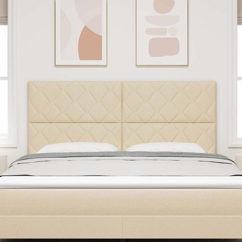 LED κεφαλάρι Κρεμ 180 cm ύφασμα - Pakobazaar