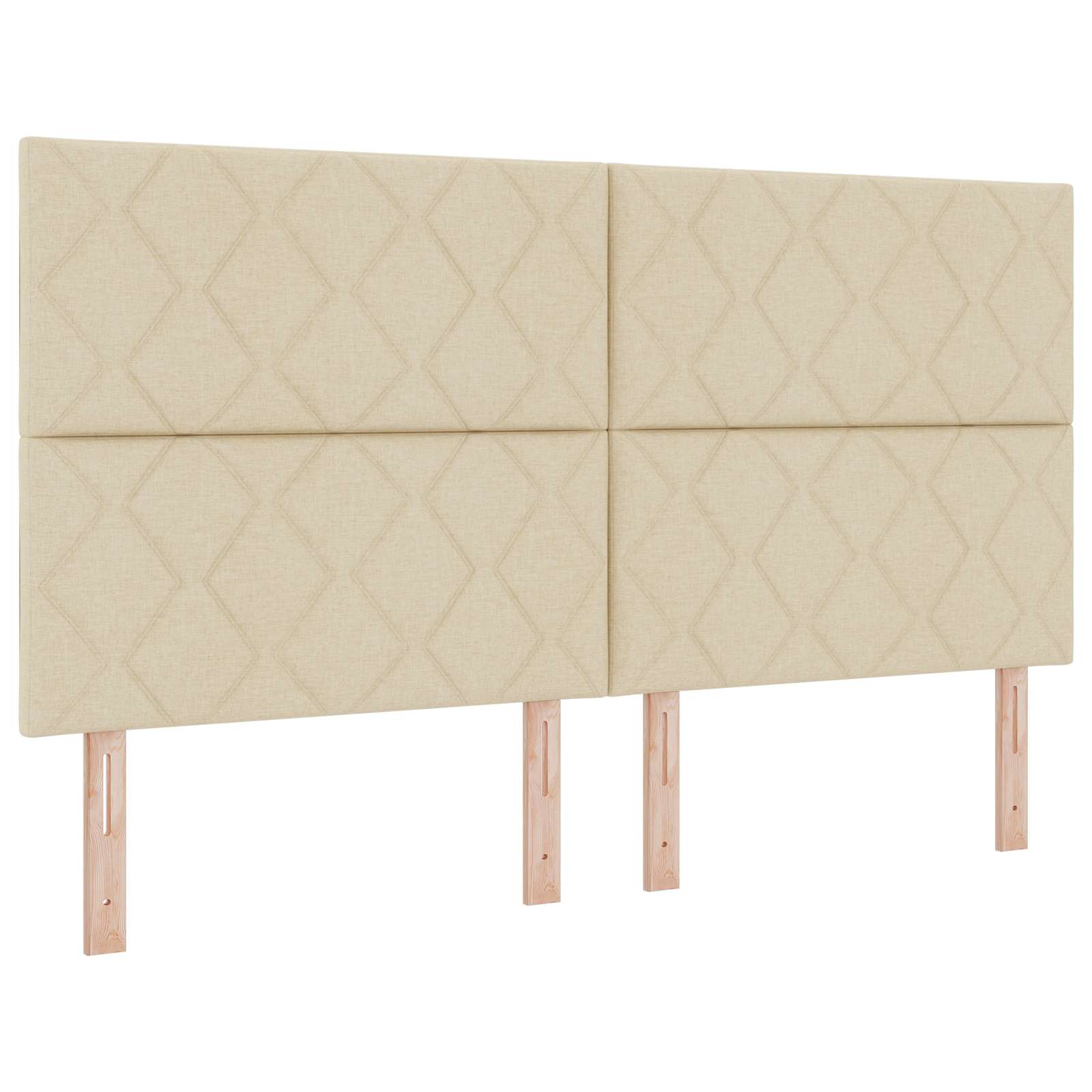 LED κεφαλάρι Κρεμ 180 cm ύφασμα - Pakobazaar