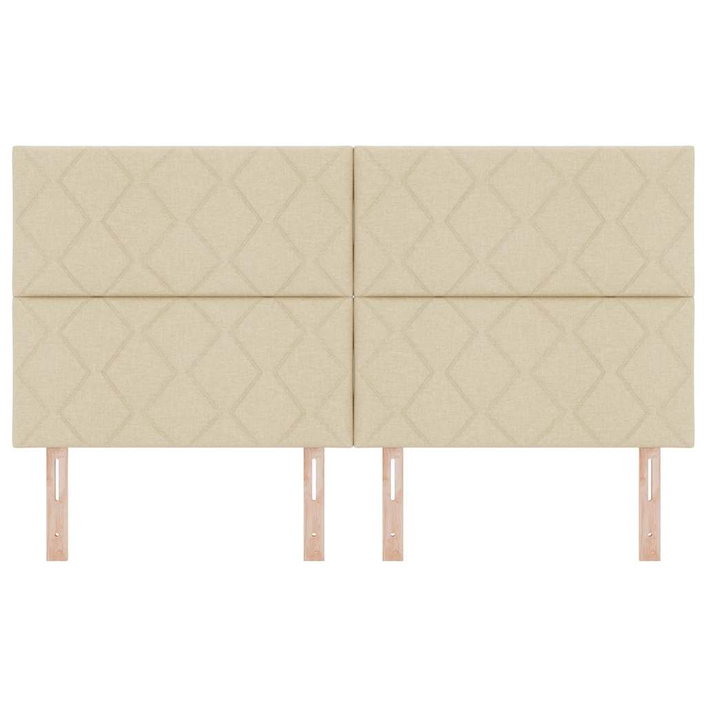 LED κεφαλάρι Κρεμ 180 cm ύφασμα - Pakobazaar