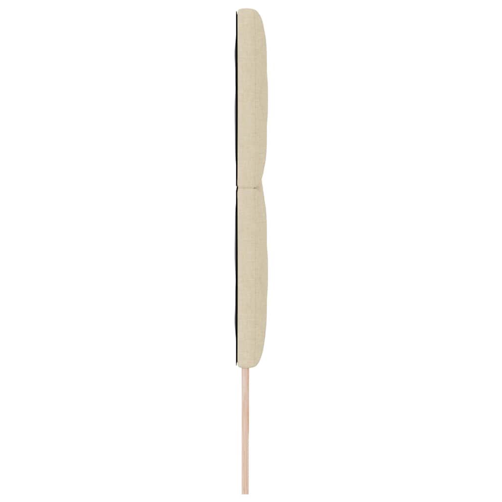 LED κεφαλάρι Κρεμ 180 cm ύφασμα - Pakobazaar