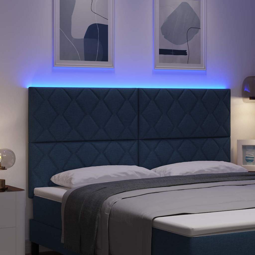 LED κεφαλάρι Ανοιχτό γκρι 180 cm ύφασμα - Pakobazaar