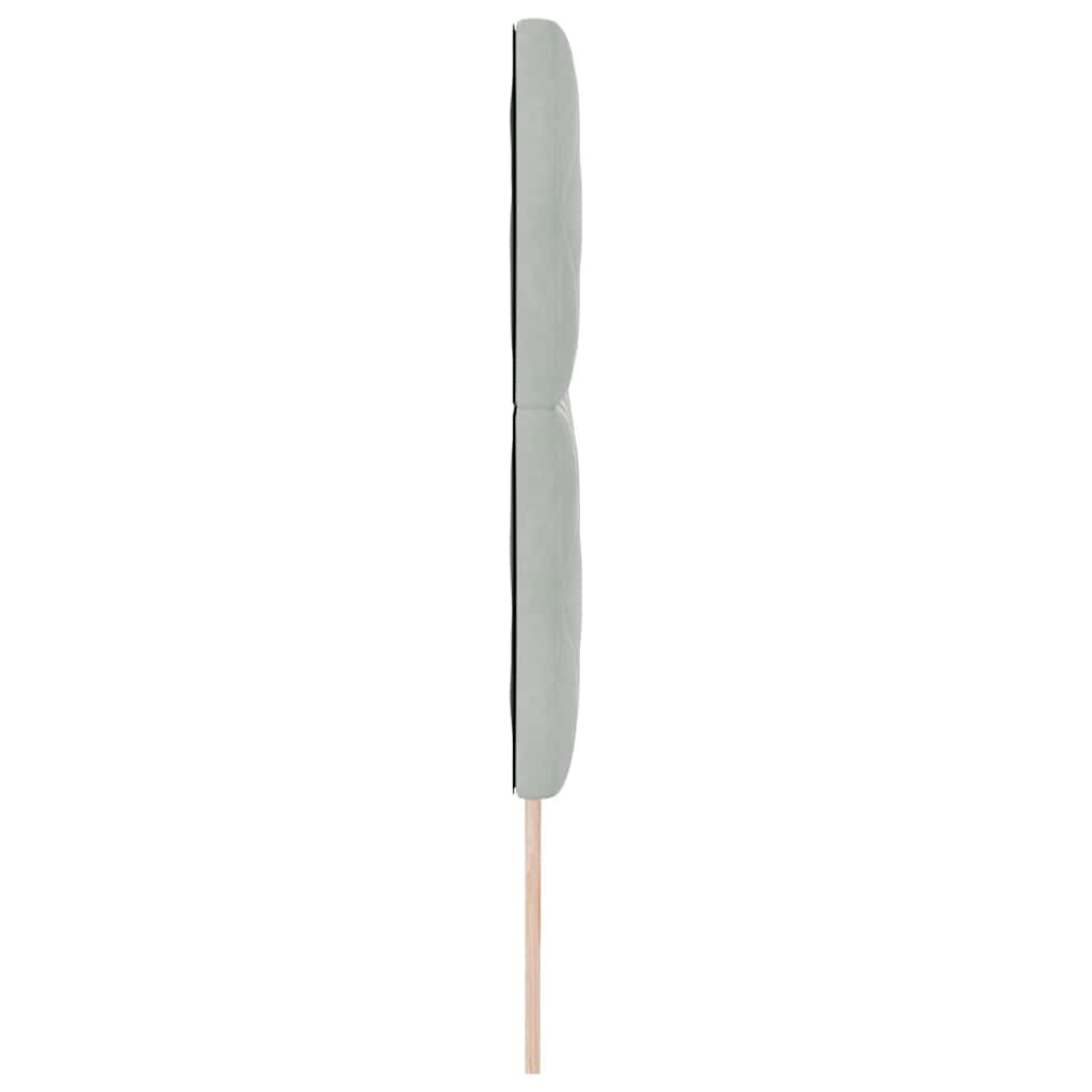 LED κεφαλάρι Ανοιχτό γκρι 180 cm Βελούδο - Pakobazaar