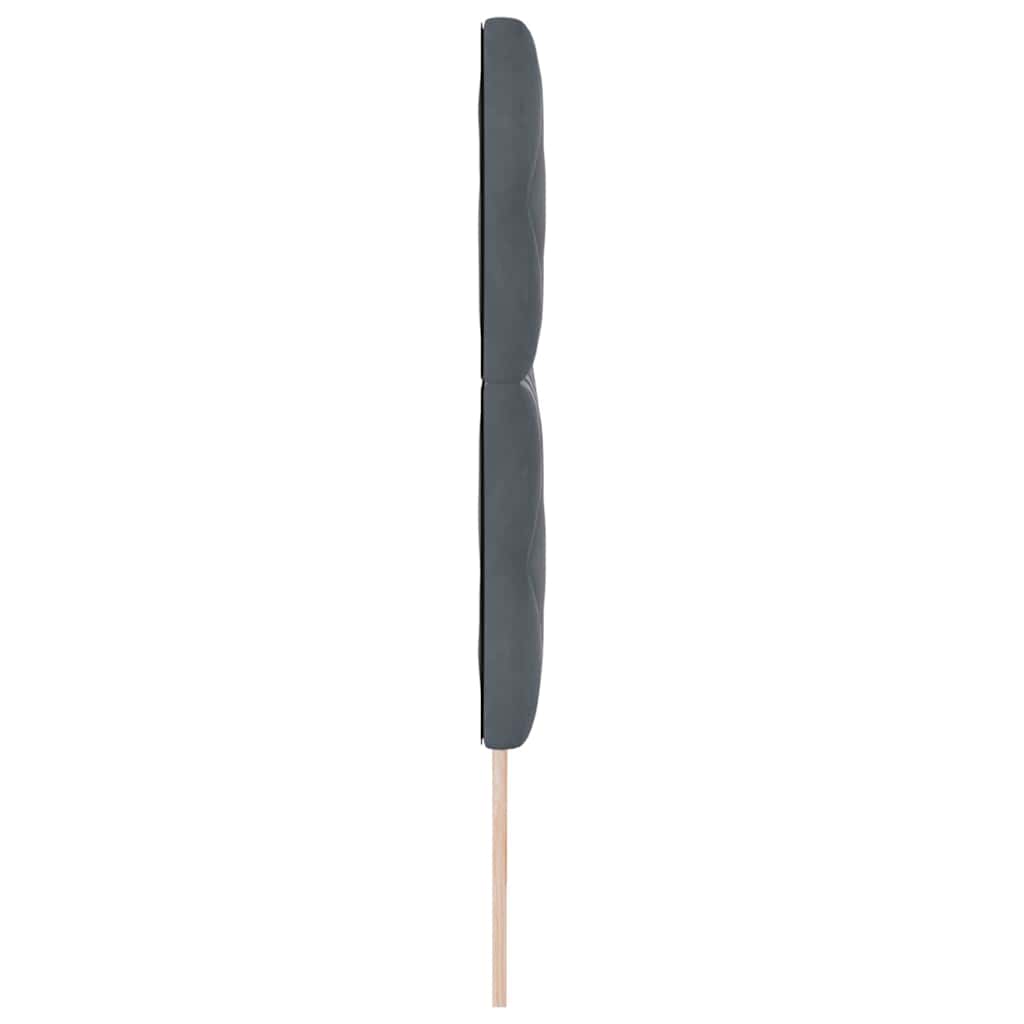 LED κεφαλάρι Σκούρο Γκρι 180 cm Βελούδο - Pakobazaar