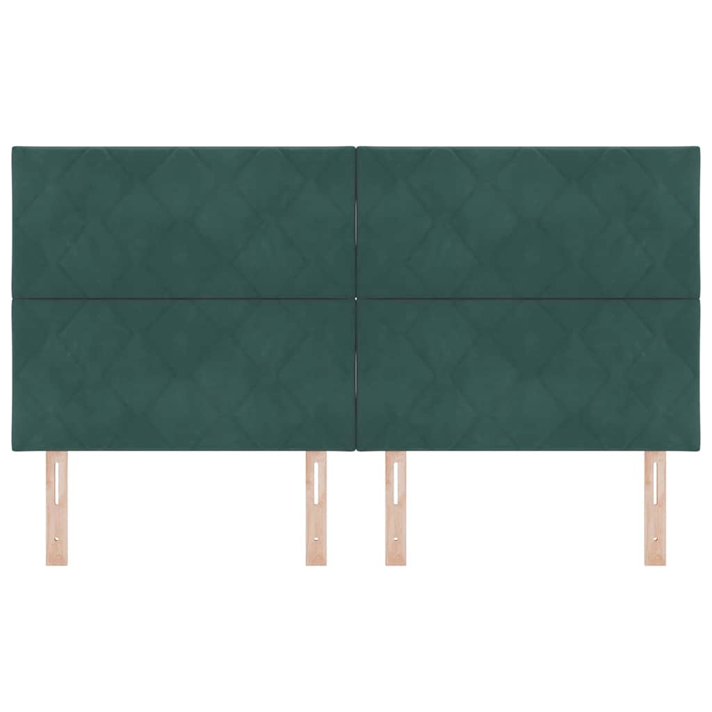 LED κεφαλάρι Σκούρο Πράσινο 180 cm Βελούδο - Pakobazaar