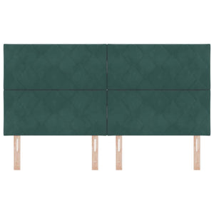 LED κεφαλάρι Σκούρο Πράσινο 180 cm Βελούδο - Pakobazaar