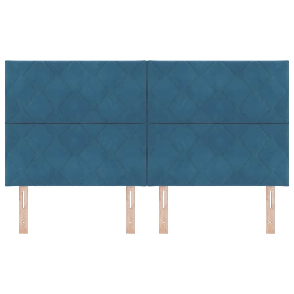 LED κεφαλάρι Σκούρο Μπλε 180 cm Βελούδο