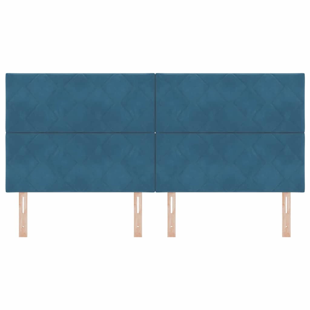 LED κεφαλάρι Σκούρο Μπλε 200 cm Βελούδο