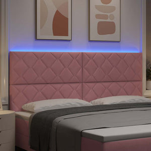 LED κεφαλάρι Ροζ 200 cm Βελούδο