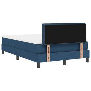 Κρεβάτι με ελατήρια με στρώμα Μπλε 120 x 200 cm ύφασμα - Pakobazaar