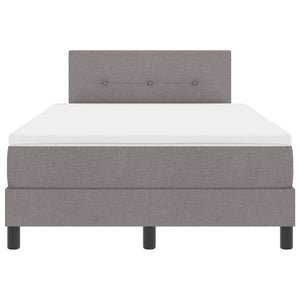 Κρεβάτι με ελατήρια με κεφαλάρι Taupe 120 x 200 cm ύφασμα