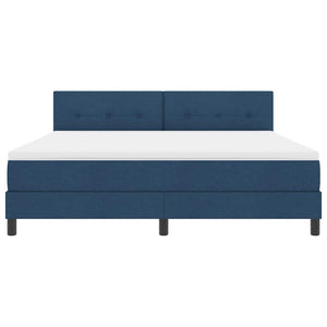 Κρεβάτι με ελατήρια με κεφαλάρι Μπλε 180 x 200 cm ύφασμα - Pakobazaar
