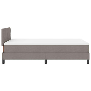 Κρεβάτι με ελατήρια με στρώμα Taupe 120 x 200 cm ύφασμα - Pakobazaar