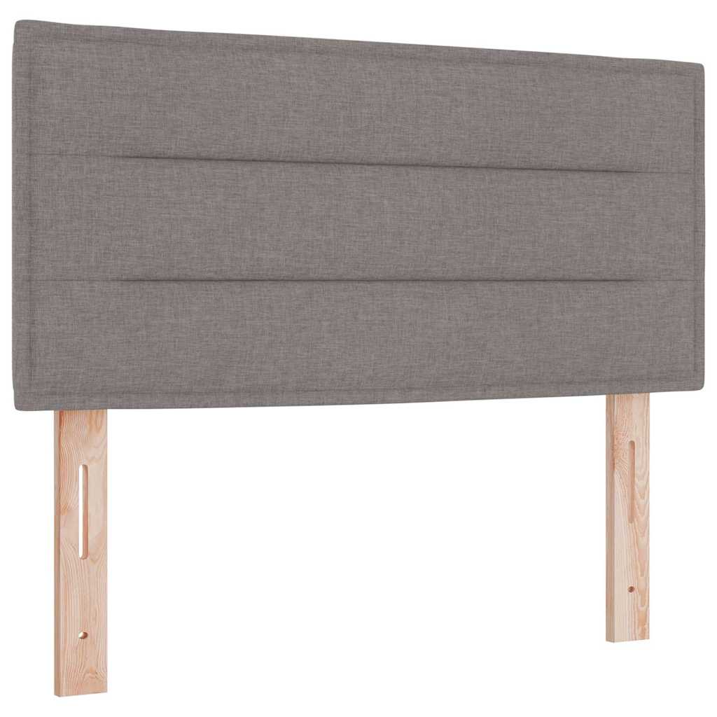 Κρεβάτι με ελατήρια με μαξιλάρι Taupe 120 x 200 cm ύφασμα - Pakobazaar