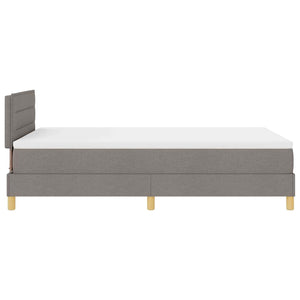 Κρεβάτι με ελατήρια με μαξιλάρι Taupe 120 x 200 cm ύφασμα - Pakobazaar