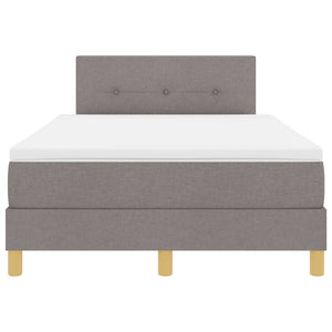 Κρεβάτι με ελατήρια με μαξιλάρι Taupe 120 x 200 cm ύφασμα - Pakobazaar