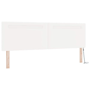 Κρεβάτι με ελατήρια με στρώμα Λευκό 180 x 200 cm Τεχνητό δέρμα - Pakobazaar